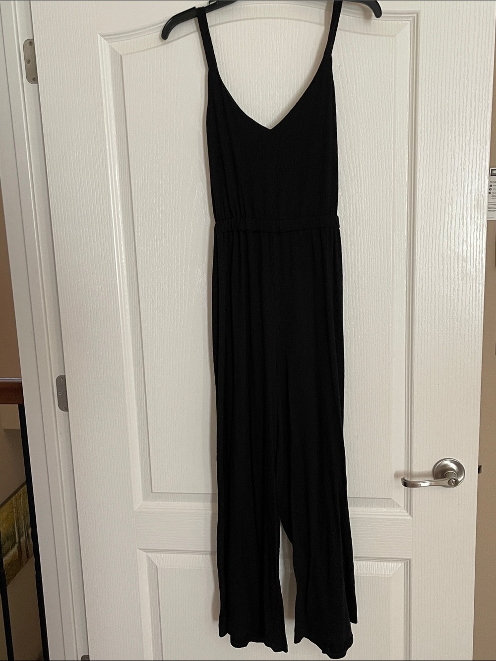 Loft tie back black Sleeveless Jumpsuit Sz S NWT
